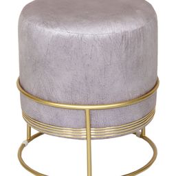 Shadowkart Grey & Beige Round Wooden Ottomans-image-85