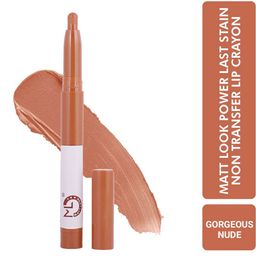 MATTLOOK Power Last Stain Non Transfer & Smudgeproof Lip Crayon - Gorgeous Nude 19-21