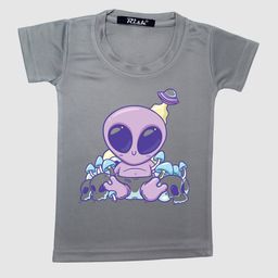 RISH Kids Grey Alien Baby Printed T-shirt-image-80