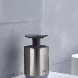 Joseph Joseph Silver-Toned & Grey Solid Steel Soap Dispenser-45