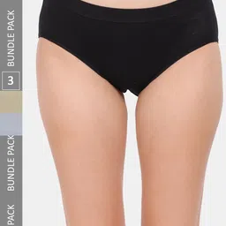 Amour Secret Women Pack of 3 Anti-Bacterial Hipsters Briefs-image-98