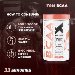Big Flex BCAA,  0.88 lb  33 Servings  Guava  image 5