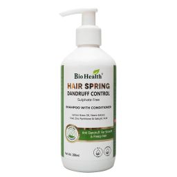 Bio Health Hair Spring Dandruff Control Shampoo with Conditioner,  200 ml  for Smooth & Freezy Hair -69