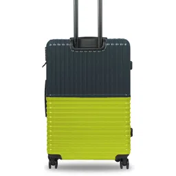 Nasher Miles Set Of 2 Colourblocked Number Lock Textured Hard-Sided Trolley Suitcases image 4