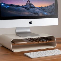 DailyObjects Mesa Beige Monitor Stand-image-93