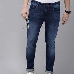 SPYKAR Men Skinny Slim Fit Low-Rise Light Fade Stretchable Jeans-picture-4