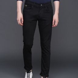 WROGN Men Black Skinny Fit Mid-Rise Clean Look Stretchable Jeans-image-41