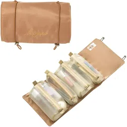 NFI Essentials Cosmetic Makeup Pouch Roll-Up Hanging Travel Organizer Bag (M)-picture-18