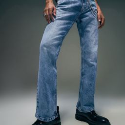 Flying Machine Men Bruce Bootcut Fit Whiskers and Chevrons Light Fade Stretchable Jeans-image-72