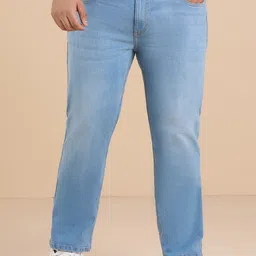 Big Hello - The Plus Life   Men Kevin Fit Light Fade Clean Look Cotton Jeans-picture-35