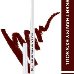 BLUR INDIA Darker Than My Ex's Soul Smudge Proof Kajal & Lip Liner 20 g - Brown-18