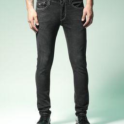 Flying Machine Men Black Jackson Skinny Fit Mid-Rise Clean Look Stretchable Jeans-95