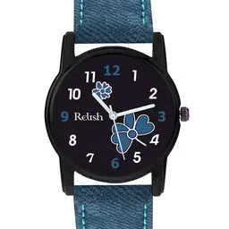 Relish Women Black Printed Dial & Blue Straps Analogue Watch RE-L1158-image-93