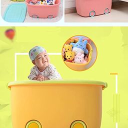 PARASNATH Polypropylene Rolling Storage Container Box (Greenyellow Colour)- 45 Litre Super Large With Wheels Size (59X39X30 Cm) Launch offer Actual Price 1999, Rectangular image 3