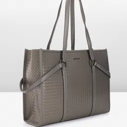 Allen Solly Animal Textured Structured Shoulder Bag with Laptop Sleeve image 3