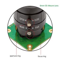 Arducam HQ Camera for Jetson Nano and Xavier NX, 12MP 1/2.3 Inch IMX477 with 6mm CS-Mount Lens image 3