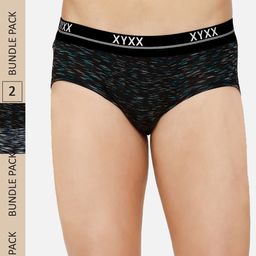XYXX Men Pack Of 2 Printed IntelliSoft Antimicrobial Micro Modal Basic Briefs XYBRF2PCKN400-picture-38