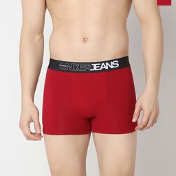 Underjeans by Spykar Mid-Rise Trunks UJNRPTC056MaroonOlive-Maroon_Olive-21