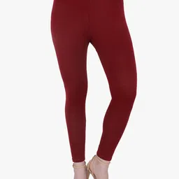 TRASA Cotton Slim-Fit Ankle-Length Leggings-image-25