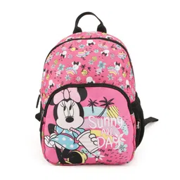 Disney Girls Pink & Multicoloured Minnie Mouse Graphic Backpack with Compression Straps-35