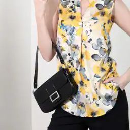 Shein Elegant Sleeveless Floral Print Top with Button Detail-image-39