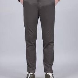 Shein Ankle Length Fixed Waist Trouser With Pockets-picture-30