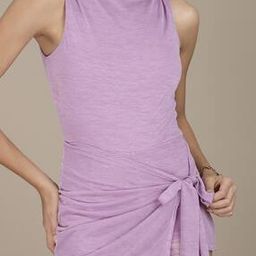 Shein Sleeveless Textured Tie-Up Wrap Style Mini Playsuit-image-6