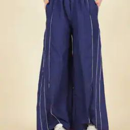 Shein Activewear Full Length Wide Track Pants With Pockets-image-25