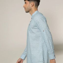 samav Geometric Print Short Kurta image 2