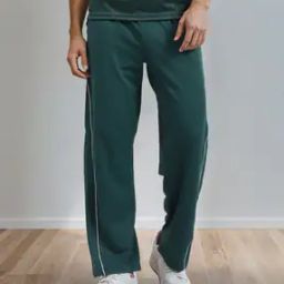 Shein Ankle Length Contrast Stripes Straight Track Pants-image-13