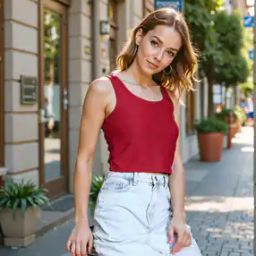Shein Sleeveless Textured Fitted Crop Top-image-5