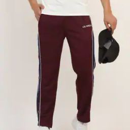 Shein Typographic Placement Print Side Panelled Track Pants-image-11