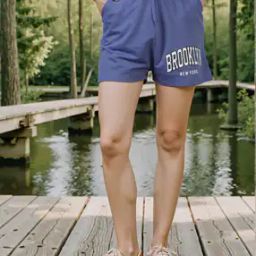 Shein High Rise Typographic Print Mini Shorts-image-11