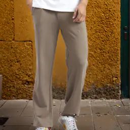 Shein Full Length Straight Track Pants With Pockets-image-9