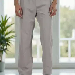 Shein Full Length Slim Fit Trousers with Pockets-image-47