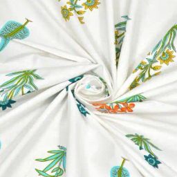 jaipur fabric Block Print Window Curtain with Eyelets Header image 5