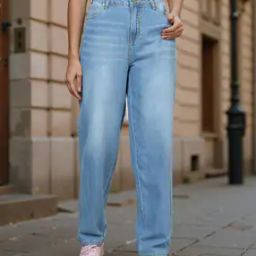 Shein Full Length Baggy Fit Jeans With Pockets-image-52