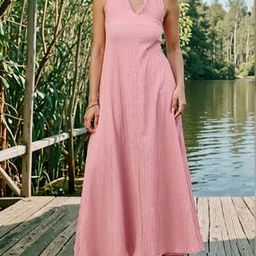 Shein Halter Neck Sleeveless Textured A-Line Dress-image-91
