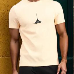 Shein Short Sleeves Graphic Chest Print Crew Tshirt-image-99