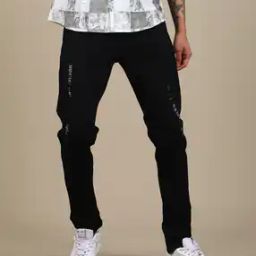 Shein Full Length Fixed Waist Distressed Jeans-picture-48