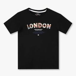 Boys Typographic Print Regular Fit Round-Neck T-Shirt-image-18
