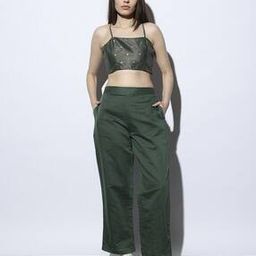 Women Embellished Fitted Crop Top-image-57