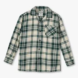 Boys Checked Relaxed Fit Shirt-image-94