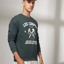 Men Typographic Print Relaxed Fit Crew-Neck Sweatshirt-image-65