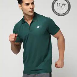 Men Regular Fit Active Polo T-Shirt-image-3
