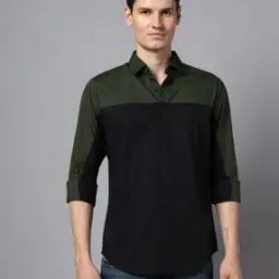 Men Cut & Sew Regular Fit Shirt-image-60