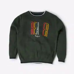 Typographic Print Sweater-23