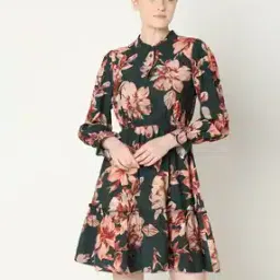 vero moda Women Floral Print Fit & Flare Dress-picture-32