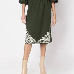 vero moda Women Embroidered A-Line Skirt-picture-18