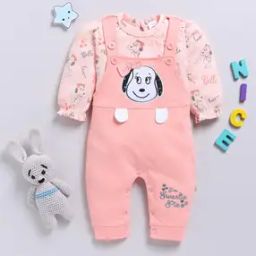 Graphic Print Dungaree with T-Shirt-picture-12